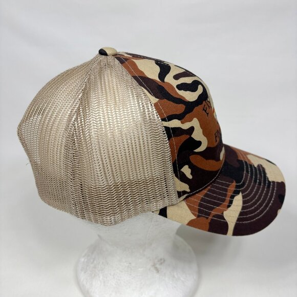 Simms Fishing Camo Snapback Trucker Cap Hat Fly Away Fly Shop Sitka Alaska NEW - Picture 5 of 8